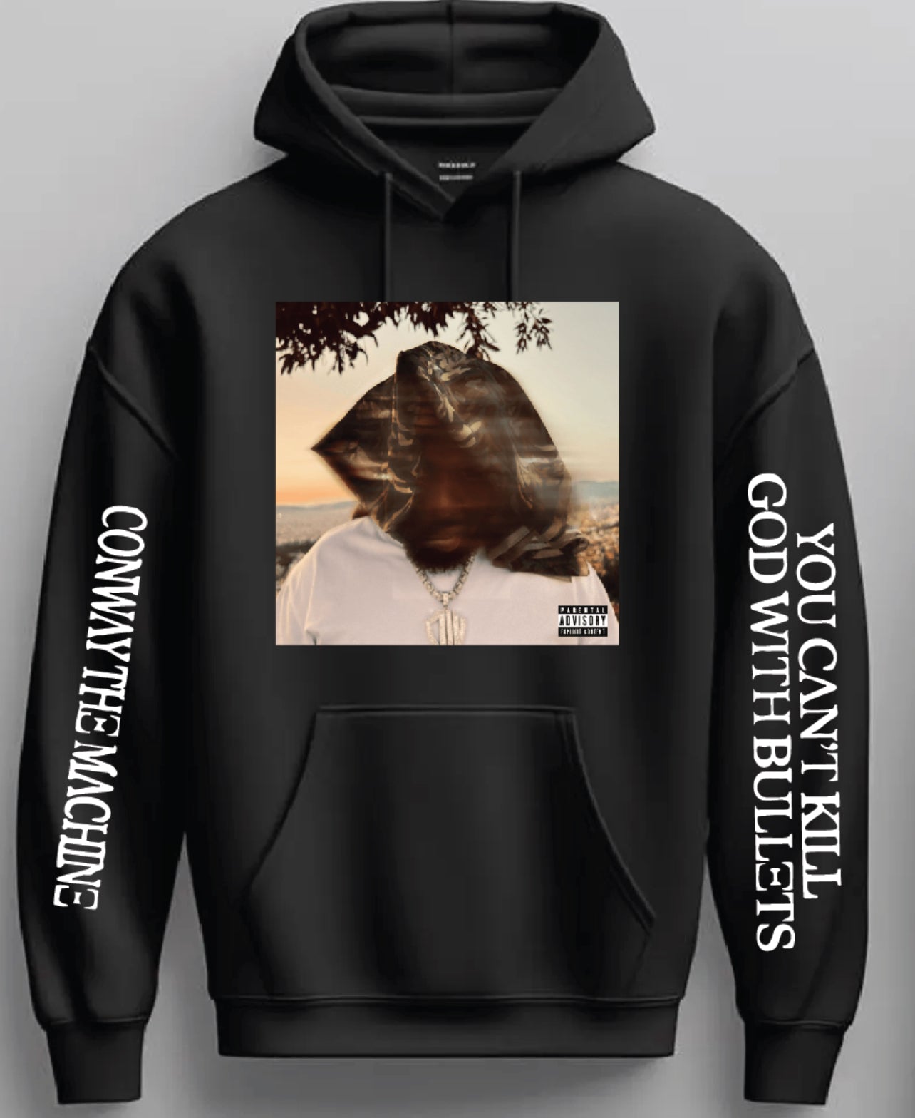 Conway The Machin “Can’t Kill God with Bullets” GXFR Pullover Hoodie 2025 New S-5XL