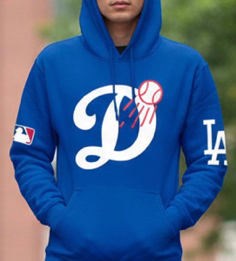 Los Angela Dodgers NEW D Baseball Logo Pullover Hoodie 2025 New S-5XL