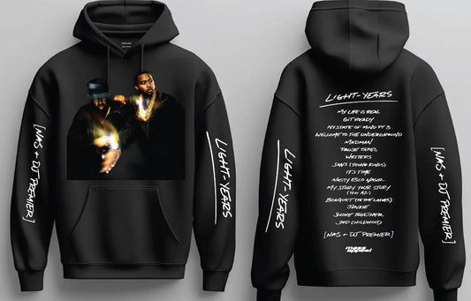 Nas x DJ Premier “Light Years”  Pullover Hoodie 2025  New S-5XL