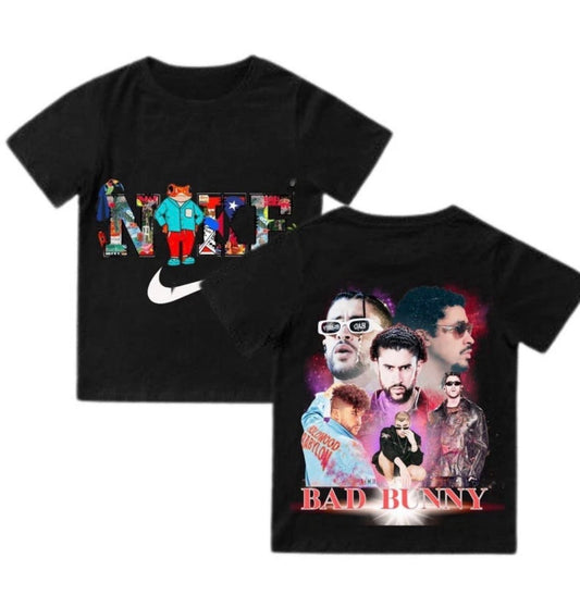 Bad Bunny Swoosh T shirt New S-5XL
