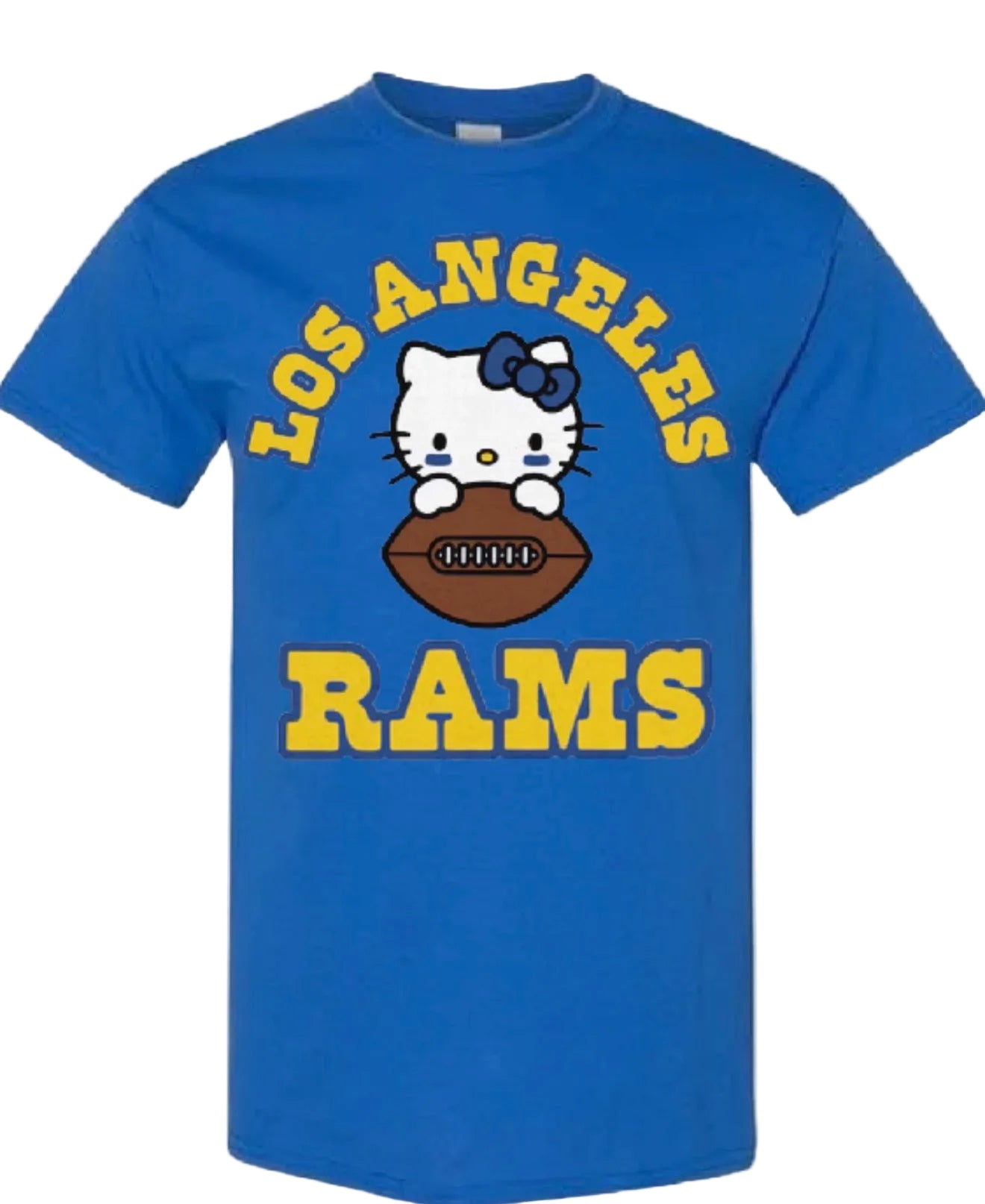 Hello Kitty x LA Rams T shirt Kids x Adult Sizes 2025