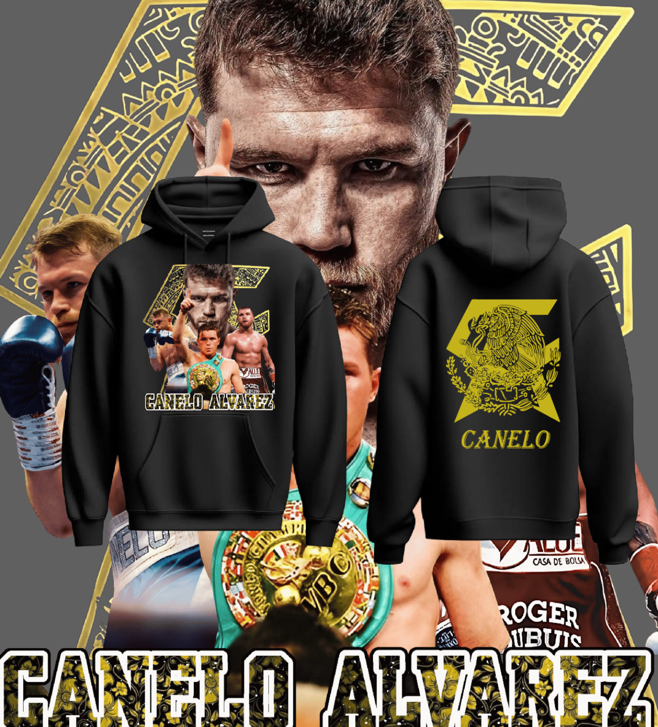 Saul Canelo Alvarez Aztek Mexico Hoodie New S-5XL 2025