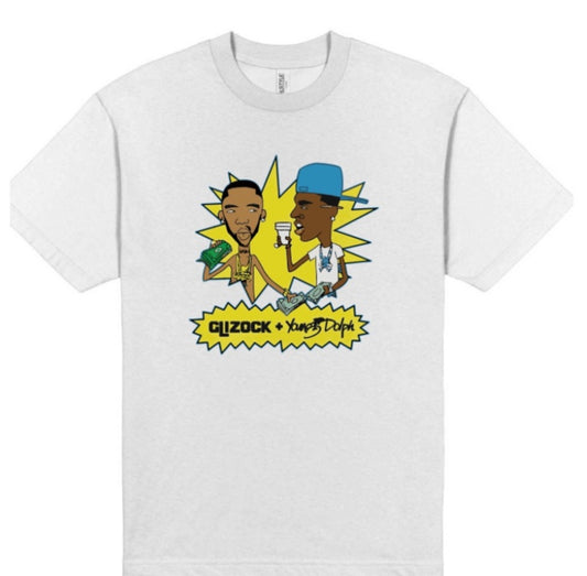 Young Dolph x Glizock Beavis & Butthead T shirt New S-5XL P.R.E. King of Memphis