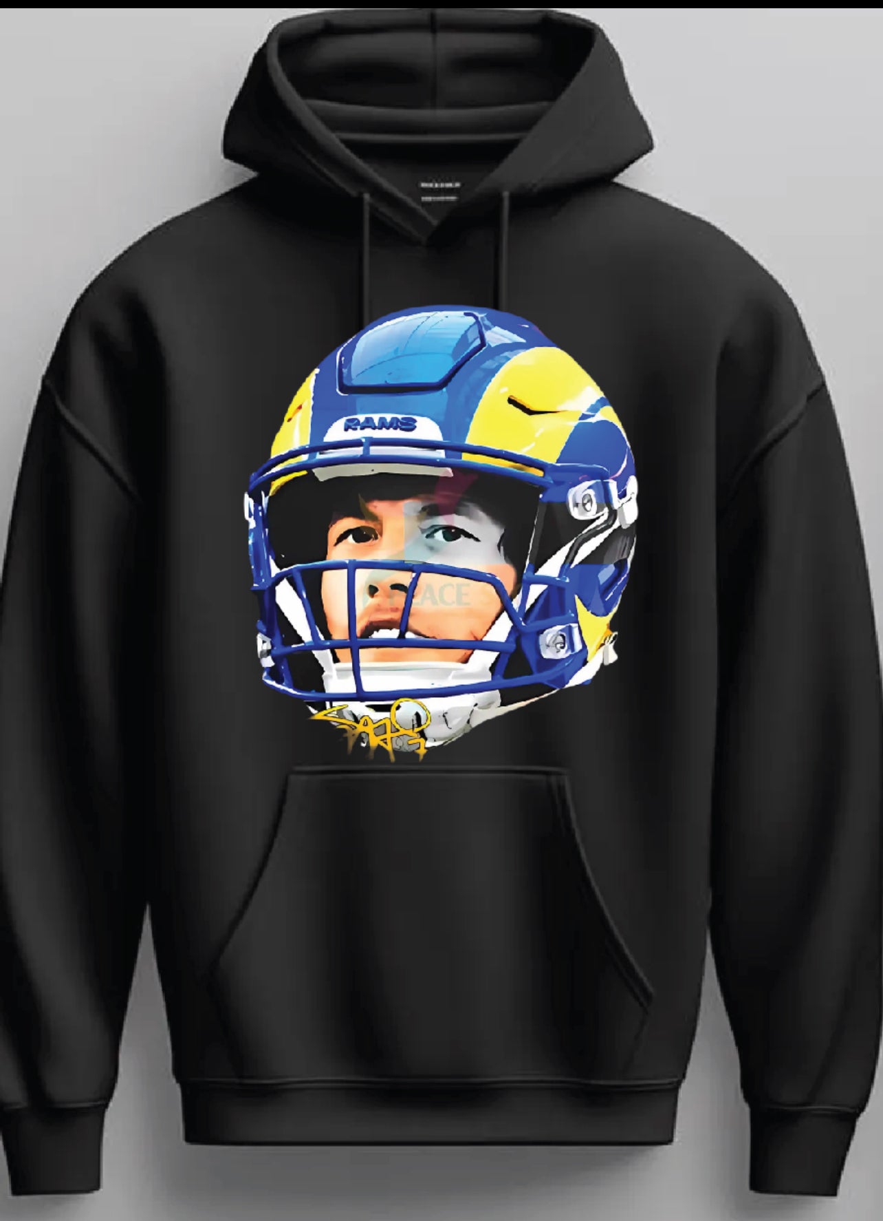 LA Rams Mathew Stafford Big Face Hoodie New S-5xL All Colors Available