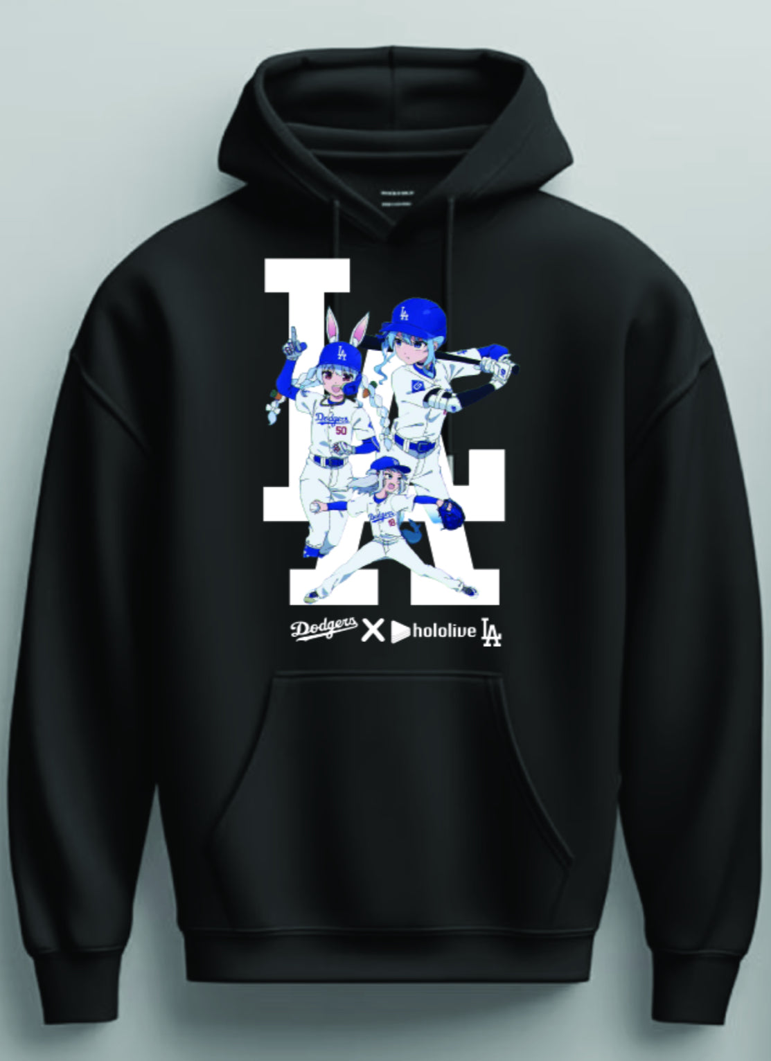 Los Angeles Dodgers x Hololive Night MLB 2025 Limited Hoodie Cool Gifts For Baseball Lovers