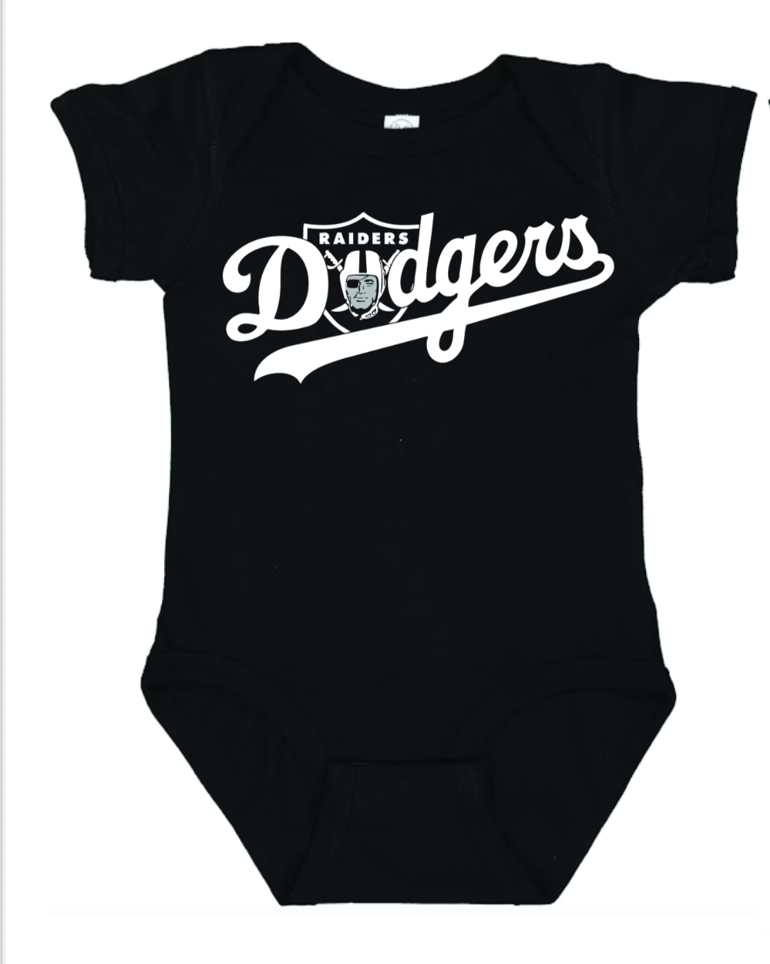 Los Angeles Dodgers Raiders Baby Onesiem