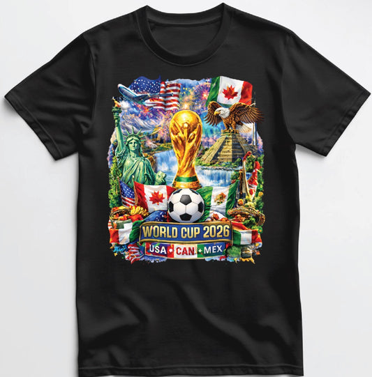 FIFA 2026 World Cup USA x Mexico x Canada T shirt All Colors and Sizes S-5XL