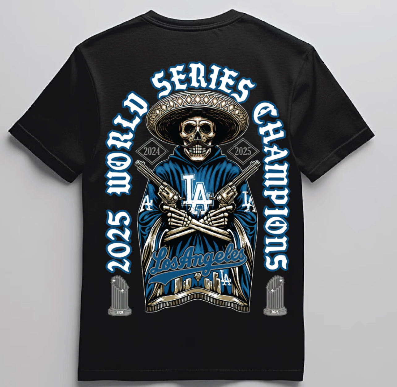 Dodgers Back 2 Back World Series 2025 T shirt New S-5XL