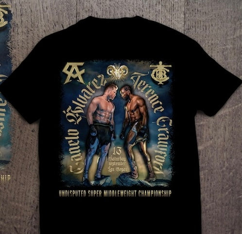 Saul Canelo Alvarez vs Terrance "Bud" Crawford T shirt New  S-5XL 2025 Fight of the Century Boxing