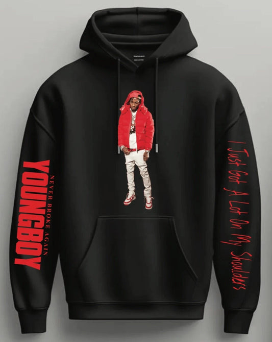 NBA Youngboy I just got a lot on my Shoulders Hoodie New S-5XL 2025
