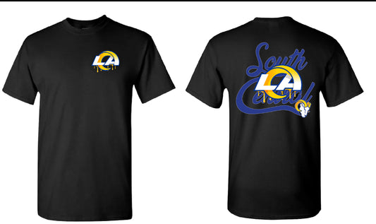 South Central x LA Rams Drip T shirt New S-5XL