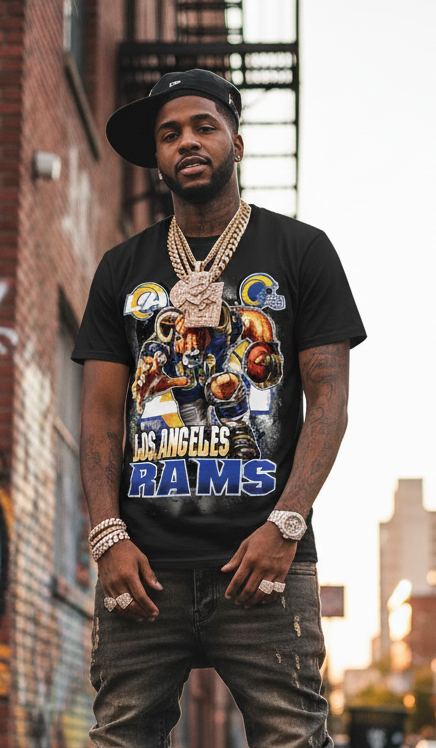 Los Angeles Rams Graphic T shirt All Colors and Sizes