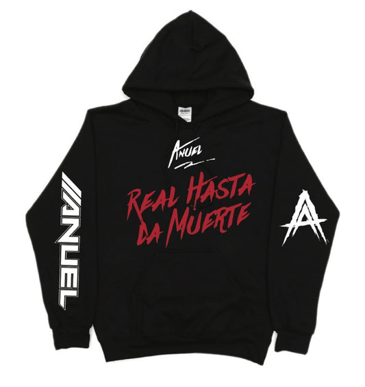 Anuel aa x Real Hasta La Muerte LP Hoodie 2025 S-5XL Real Hasta La Murete
