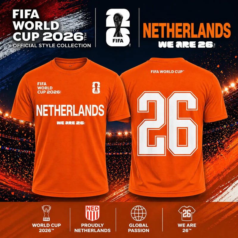 NET Netherlands T shirt NETHERLANDS National Team Tee New S-5XL