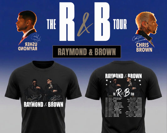 Usher & Chris Brown “R&B Tour Merch”  T shirt (Raymond & Brown)