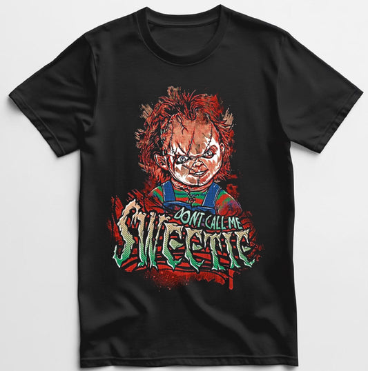 Chucky Sweetie T shirt New S-5XL Classic Movie Tee Half Tone Shirt