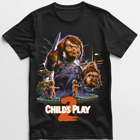 Chucky 2 T shirt New S-5XL Classic Movie Tee Half Tone Shirt