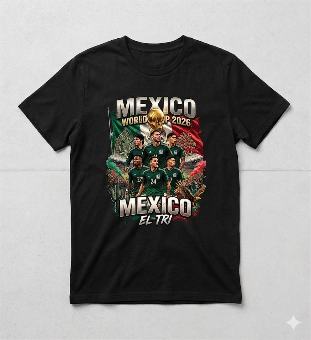 Mexico “EL TRI” T shirt Mexico National Team Tee New S-5XL Raul Jimenez
