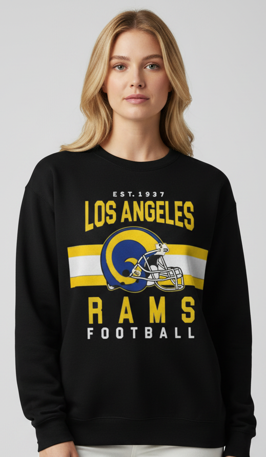 LA Rams Classic Crewneck Sweater New S-5xL All Colors Available