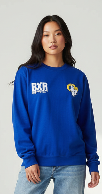 LA Rams BXR Born x Raised 2025 Crewneck New S-5xL All Colors Available