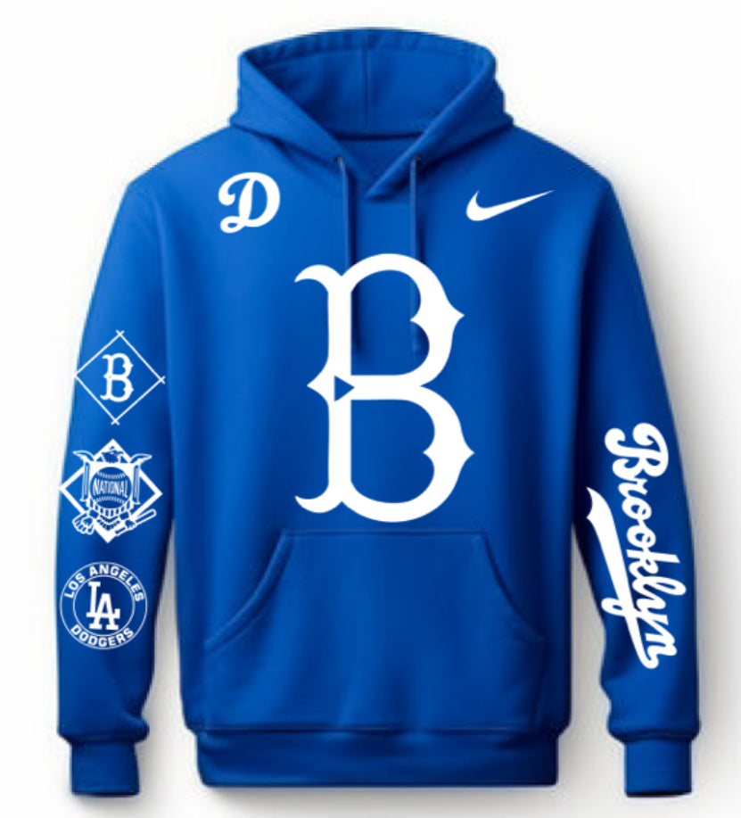 Los Angeles Dodgers Brooklyn Hoodie New S-5XL