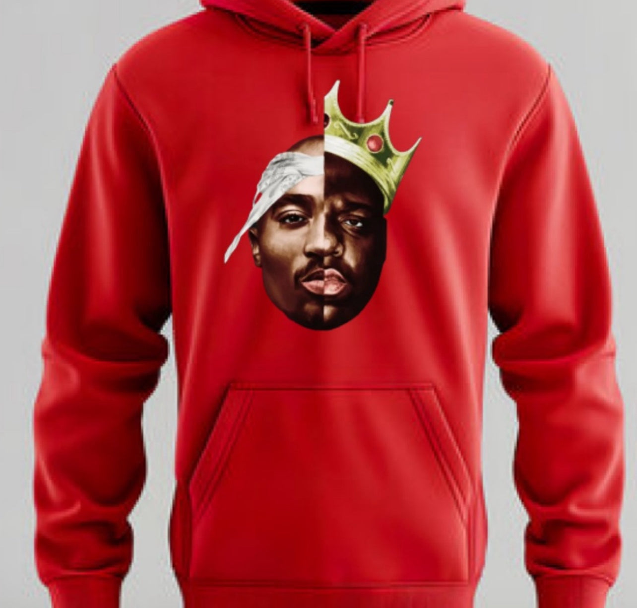 Tupac x Biggie Smalls Hoodie S-5Xl New Rap Hip Hop Legend Merch 2023