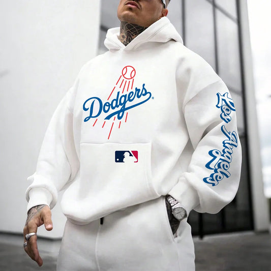Los Angeles Dodgers Baseball Pullover Hoodie Sweater New S-5XL
