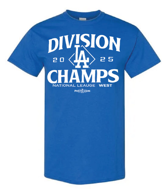 Dodgers x Division Champs LA T shirt New S-5XL