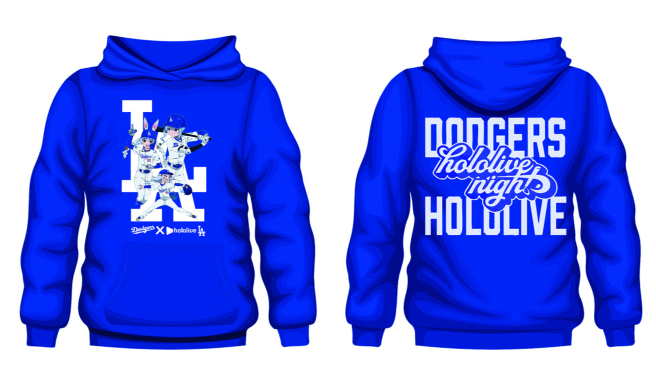 Los Angeles Dodgers x Hololive Night MLB 2025 Limited Hoodie Cool Gifts For Baseball Lovers