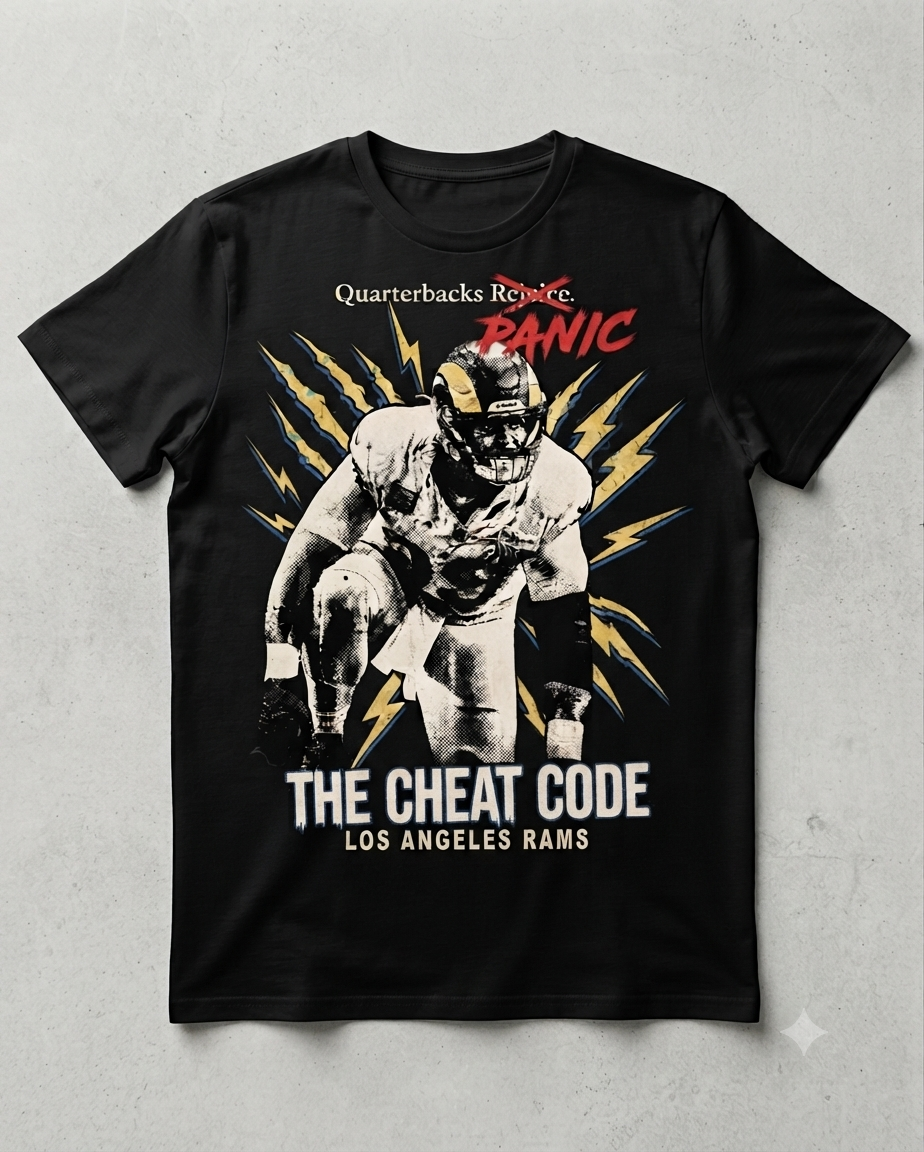 Aaron Donald “The Cheat Code” LA Rams T shirt New 2026