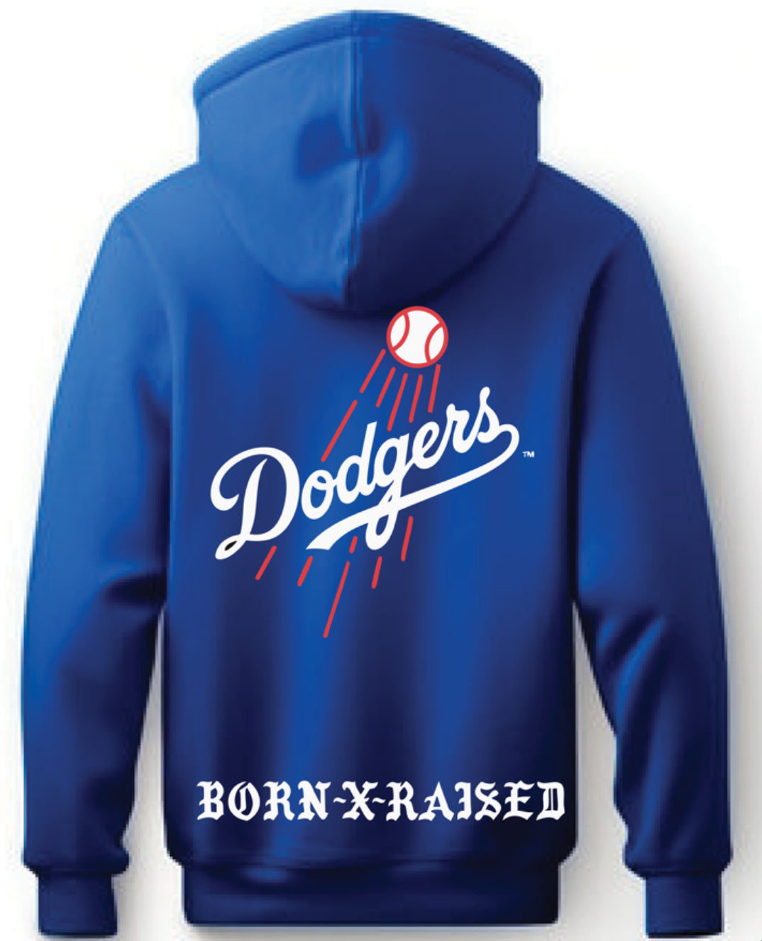 Los Angeles Dodgers LA x Born X Raided Hoodie New S-5XL