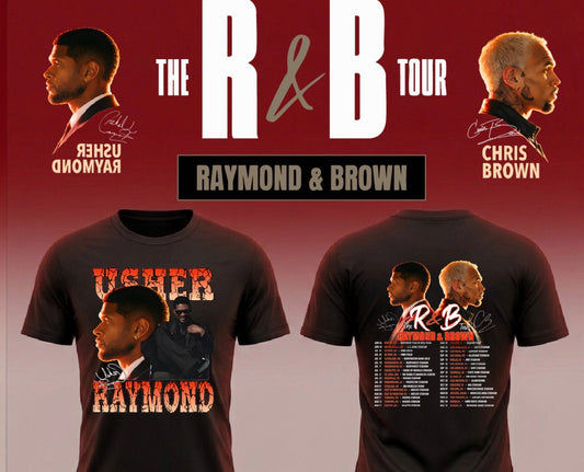 Usher Tour Dates “R&B Tour Merch”  T shirt