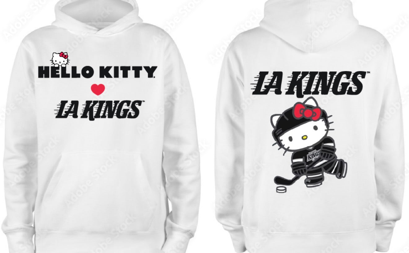 Hello Kitty x LA Kings Package Pullover Hoodie 2025  New S-5XL