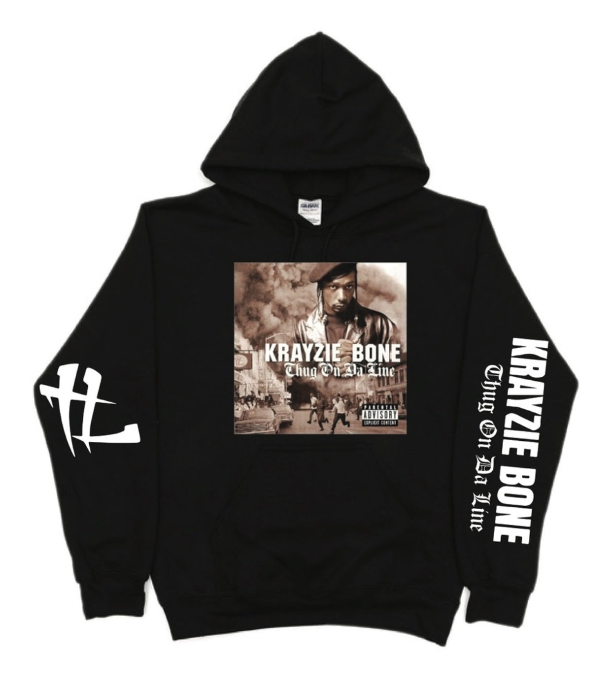 Krayzie Bone Thug on Da Line TL Pullover Hoodie New S/5xl 2025 WU