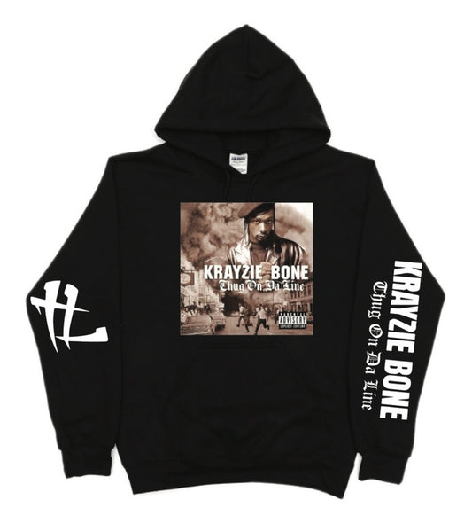 Krayzie Bone Thug on Da Line TL Pullover Hoodie New S/5xl 2025 WU
