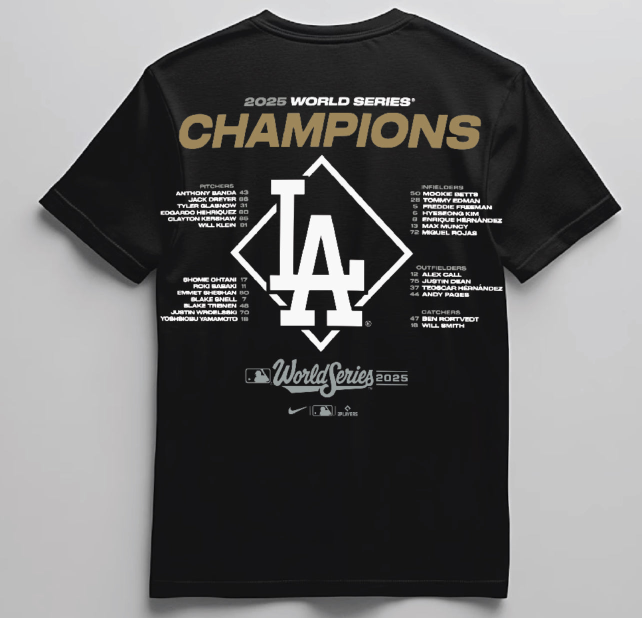 Dodgers World Series 2025 L.A. T shirt New S-5XL