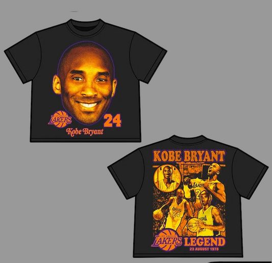 Kobe Bryant Two Sided Graphic T shirt New 2026