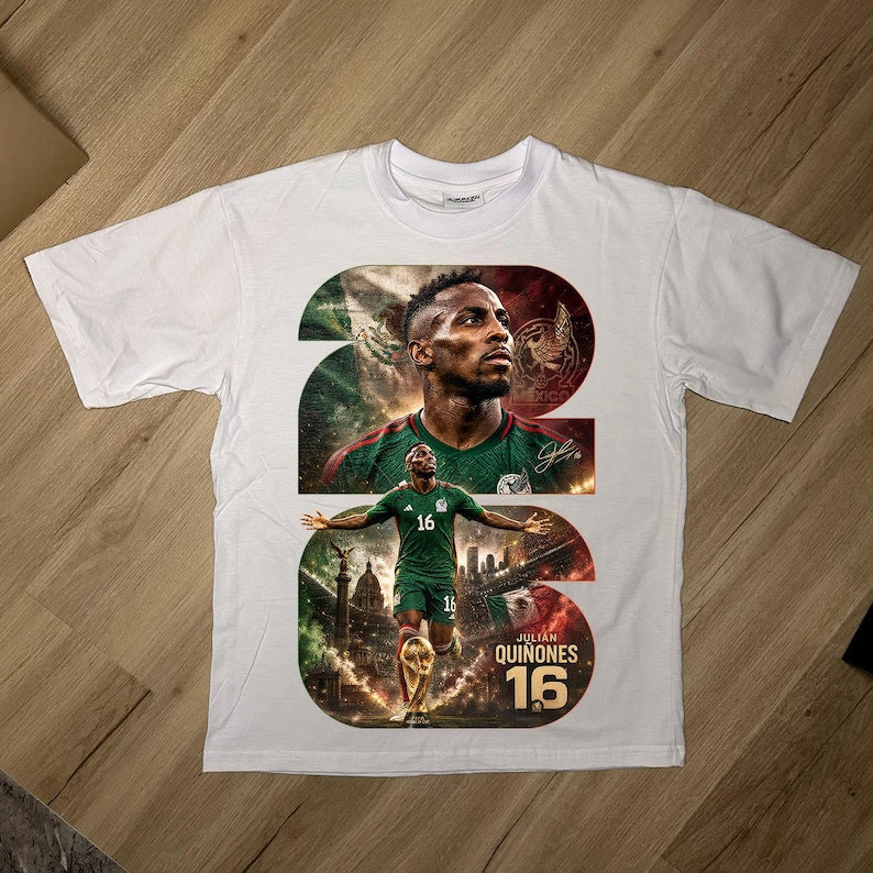 Mexico x  Julian Quinonez T shirt Mexico National Team Tee New S-5XL
