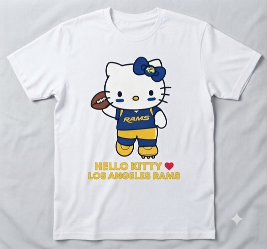 Hello Kitty x LA Rams Package 2026 T shirt Kids x Adult Sizes 2025 (Copy)