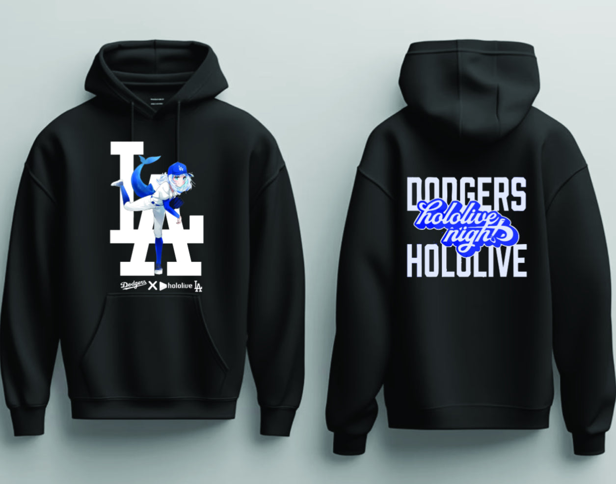 Los Angeles Dodgers x Hololive Night MLB 2025 Limited Hoodie Cool Gifts For Baseball Lovers