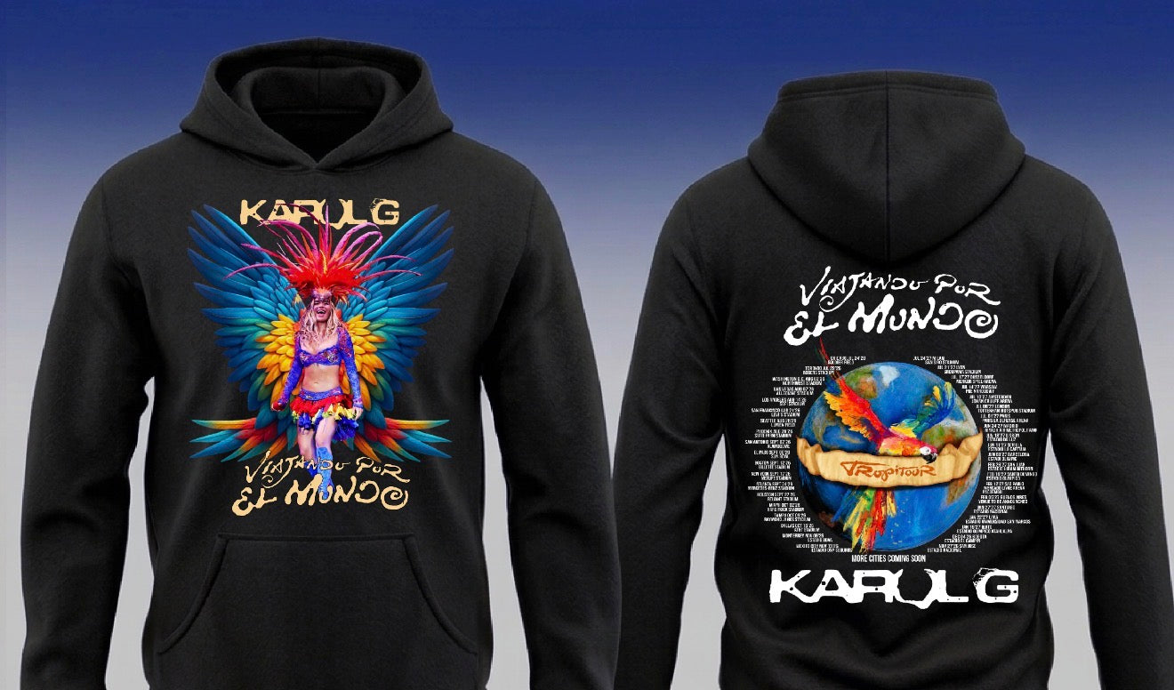 Karol G Viajando por El Mundo Tour Hoodie