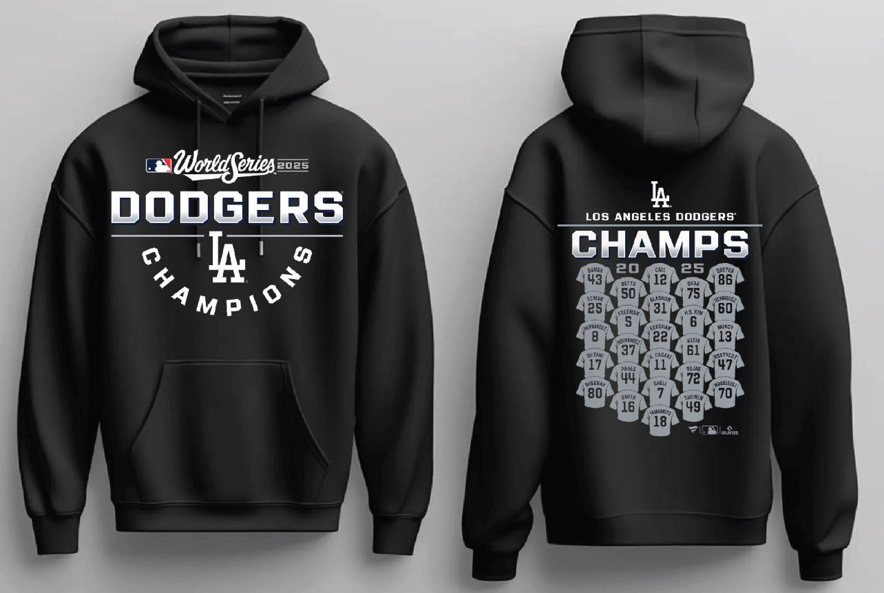 Los Angeles Dodger World Series Champions Roll Call 2025 Sweater New S-5XL