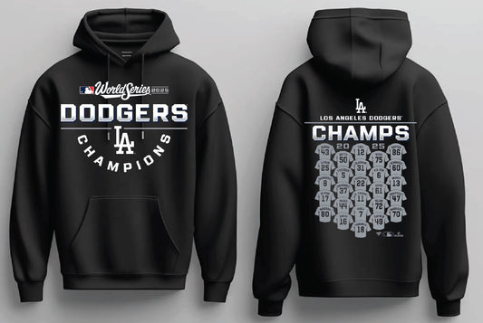 Los Angeles Dodger World Series Champions Roll Call 2025 Sweater New S-5XL