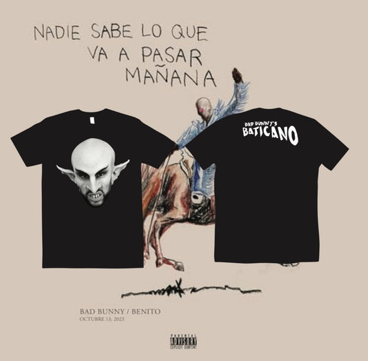 Bad Bunny Baticano Merch T Shirts New S-5XL El Conejo Malo Merch