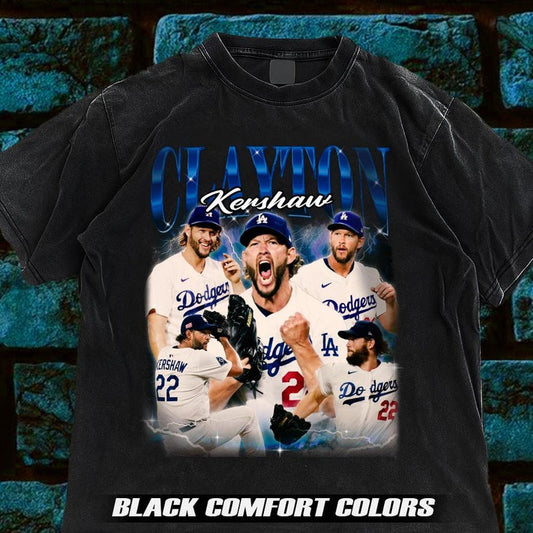 Dodgers x Clayton Kershaw T shirt New S-5XL