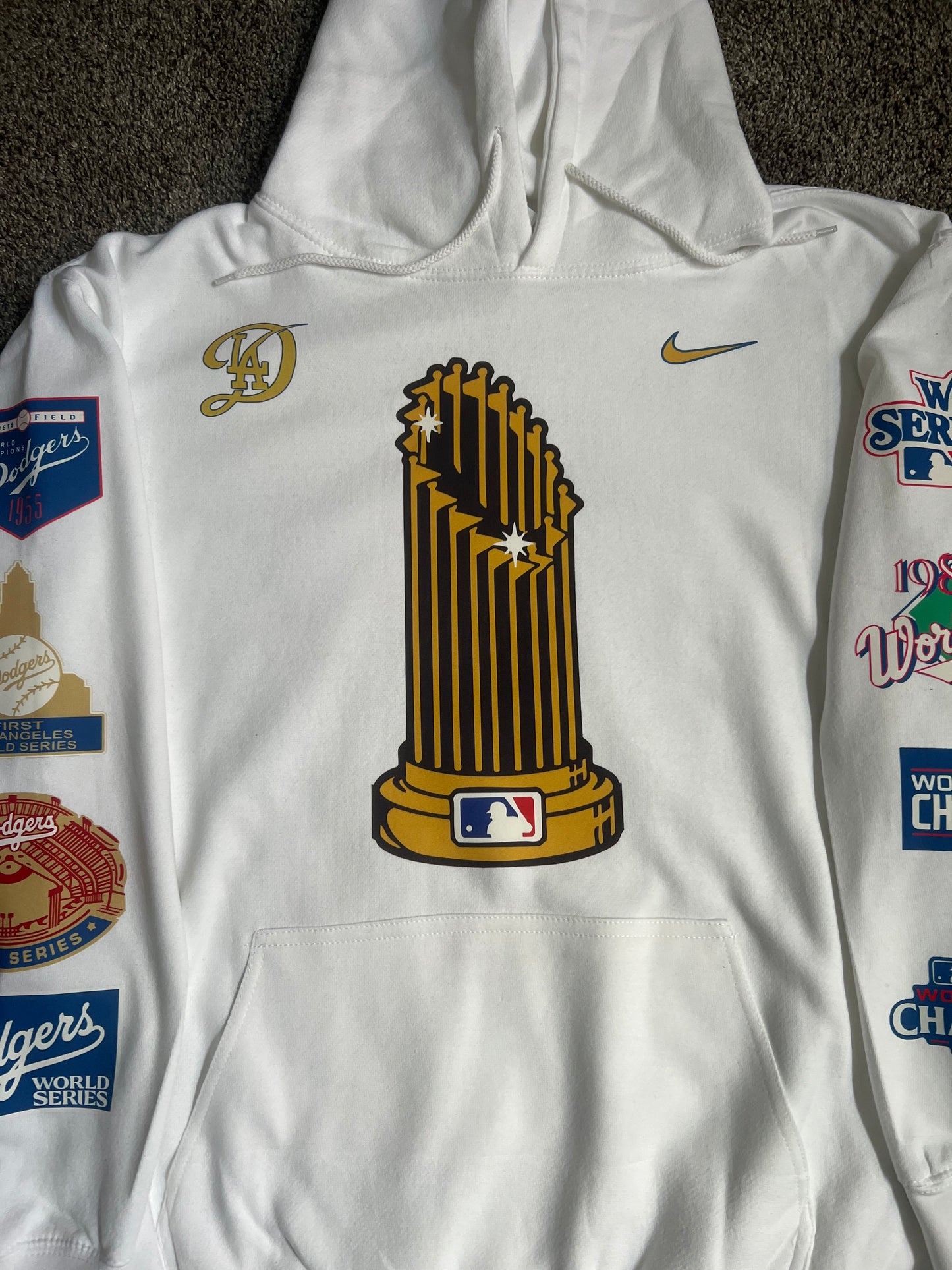 Los Angeles Dodgers 8X World Series Champions Pennant Pullover  Hoodie Unisex S-5XL New 2024