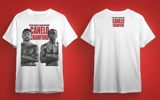 Saul Canelo Alvarez vs Terrance "Bud" Crawford T shirt New  S-5XL 2025 Fight of the Century Boxing