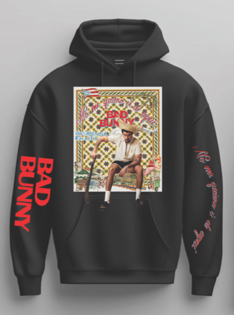 Bad Bunny No Me Quiero Irr De Aqui Tour Hoodie 2025 S-5XL