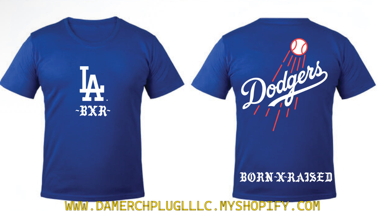 Los Angeles Dodgers LA x Born X Raised T shirt New  Baseball Tee S-5XL 202