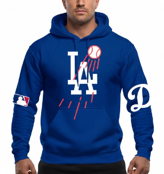 Los Angela Dodgers NEW LA Baseball Logo Pullover Hoodie 2025  New S-5XL